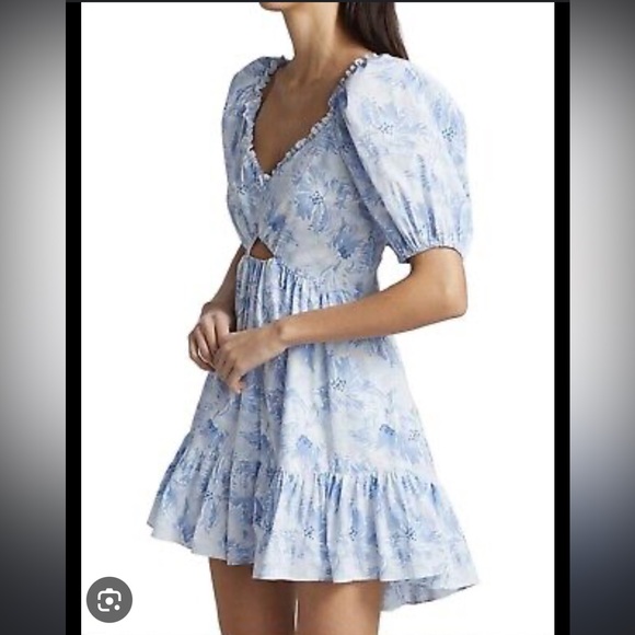 Cinq a Sept Kayla Dress in Periwinkle Multi - Picture 4 of 8